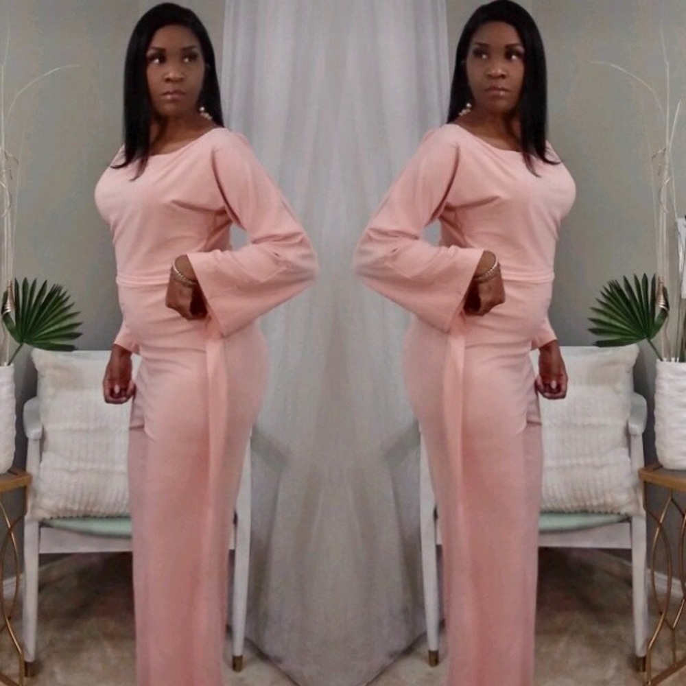 Pink two piece